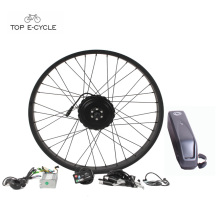 Kit de conversion de moteur de moyeu de vélo de gros pneu électrique d&#39;assistance de pédale de 26 &quot;